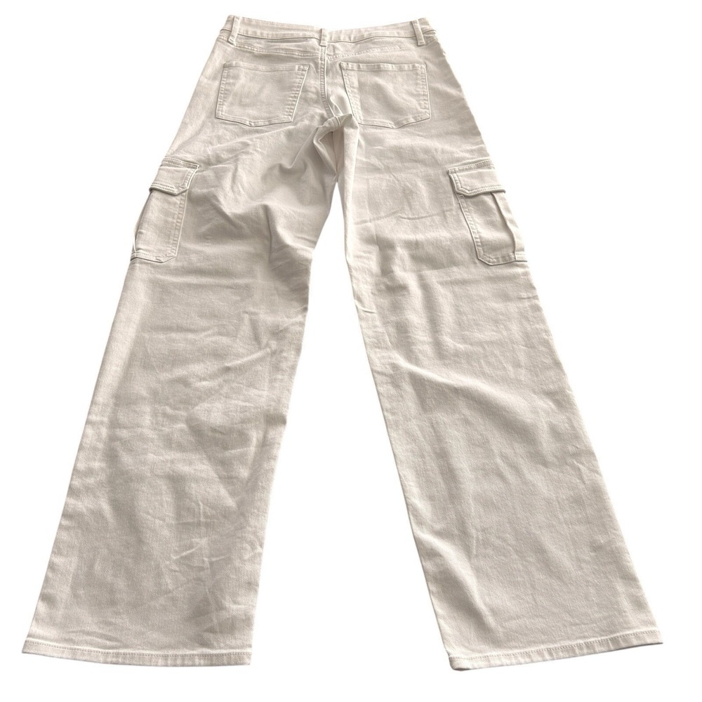 Express Ladies‎ Size 4R Y2K Style Preppy Relaxed White Straight low Rise Jeans - Picture 14 of 16